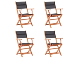 Folding Chair, Folding Chairs Vidaxl Preto Tecido (n/a)