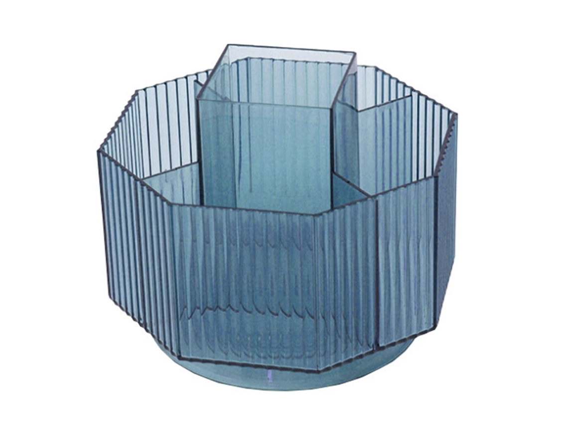 Porta lápis Rotativo 360° para Mesa Azul | S/MARCA
