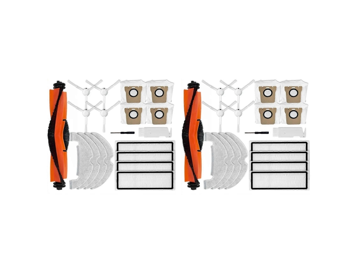 2 Set for Xiaomi Robot Vacuum X10 Replacement Spare Parts Main Side Brush Hepa Filter Mop Cloth Dust Bags