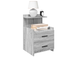 Vidaxl Mesas De Cabeceira 2 Peças Com 2 Gavetas Cinza Sonoma 40x36,5x62 Cm