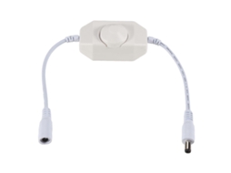 Controlador De Dimmer Led 12v/24v 6a Com Ajuste De Brilho, Branco