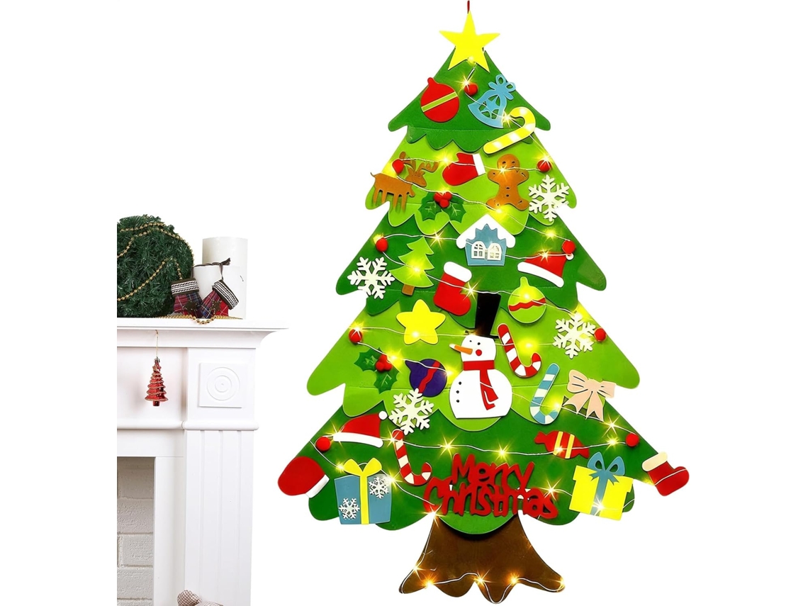 Kit Para Artesanato De Árvore De Natal Em Feltro E 102 Cm |
