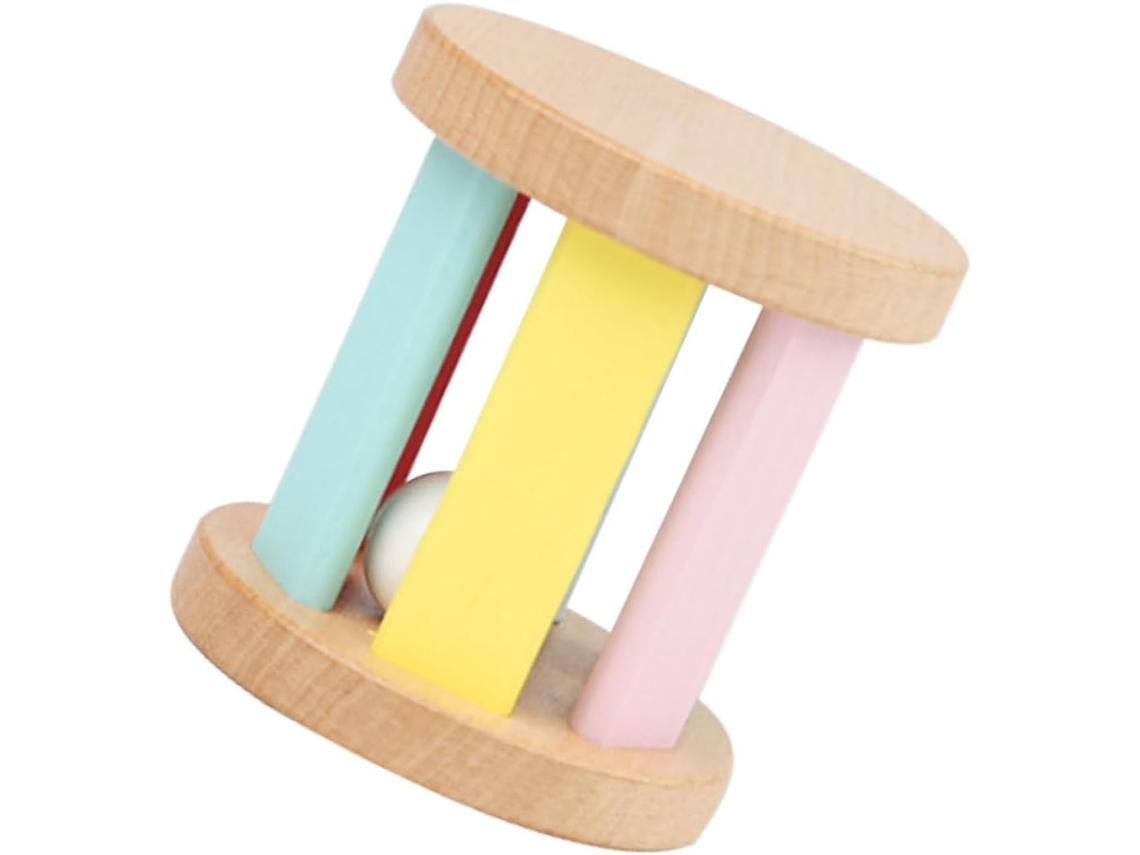Brinquedo Montessori De Madeira Enrolável Para Bebês, Tamanho Único, Musical Para Despertar O Bebê.
