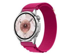 Bracelete Para Huawei Watch Gt 6 (46mm) - Nylon Alpine Loop Vermelho Carmesim