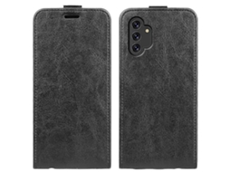 Capa De Couro Com Flip Vertical Texturizado Com Compartimentos Para Cartões E Porta-retratos Para Samsung Galaxy A13 4g R64