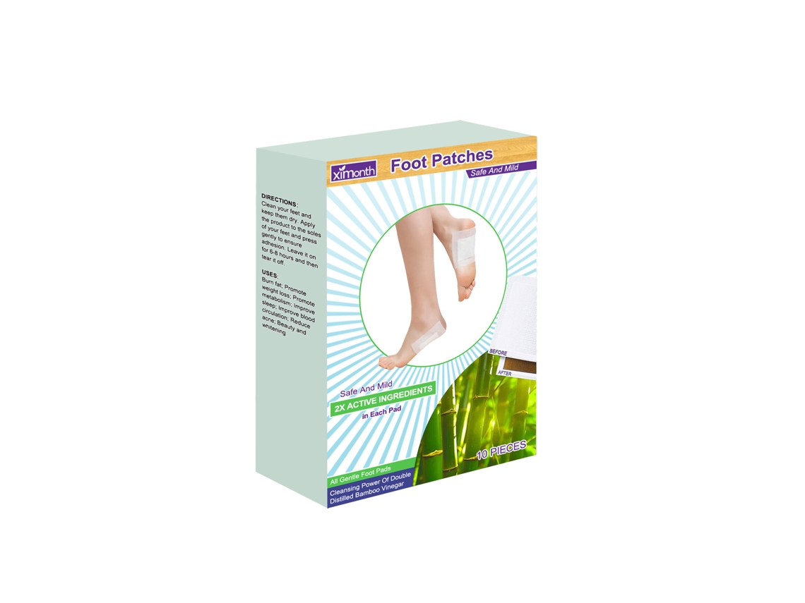 Parche Pé Ximonth Formula Herbal Suave Cuidado Corporal