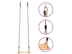 Board Swing, Board Swings Vidaxl Marrom Madeira De Pinho