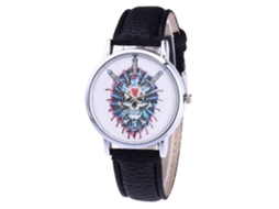 Reloj De Pulsera Pareja Casual Simples Tendencia Hombre Mujer Cuarzo Negro