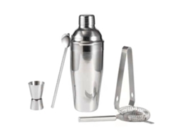 Conjunto de Liquidificador de Aço Inoxidável de 750 Ml com 5 Peças para Coquetéis. AQUAFORGE