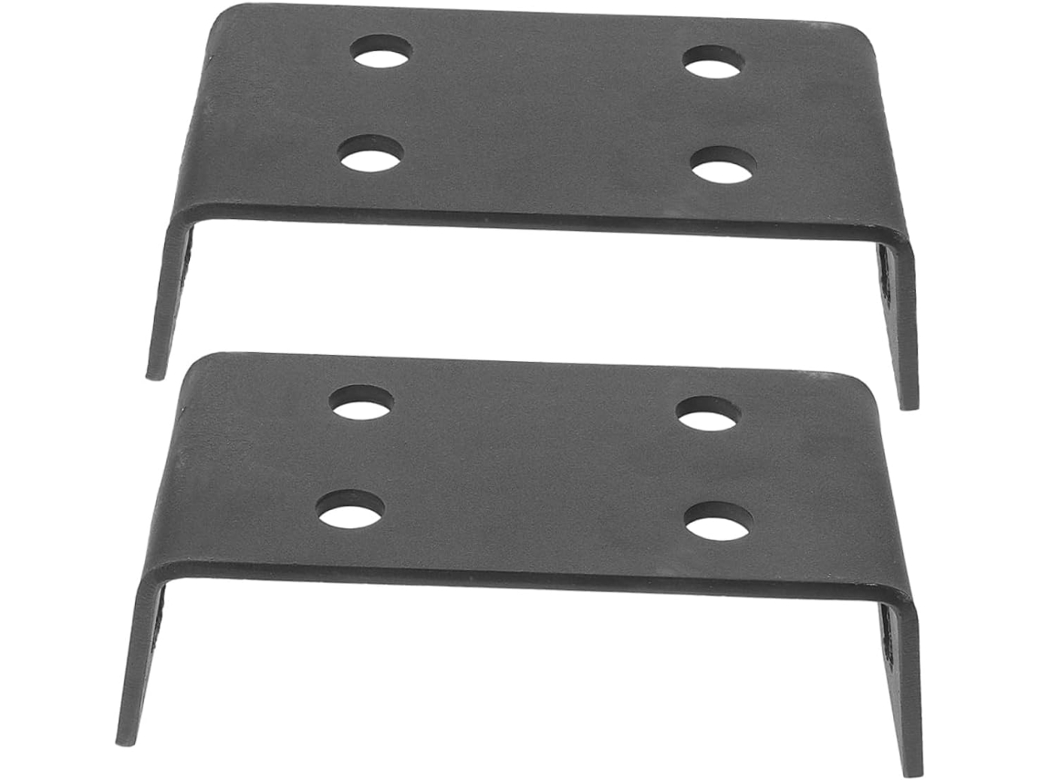 Suporte de crimpagem de metal leve para guincho Reboque, 2 peças, superfície lisa