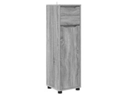 Cinza Sonoma MAISON EXCLUSIVE Armário de banheiro com gaveta 30,5x30x101 cm