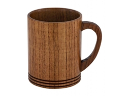 2026 taza de Café de Madeira 280ml, Taza de Madeira com Alça, Artesanal, Ecológico, Ideal para Presente