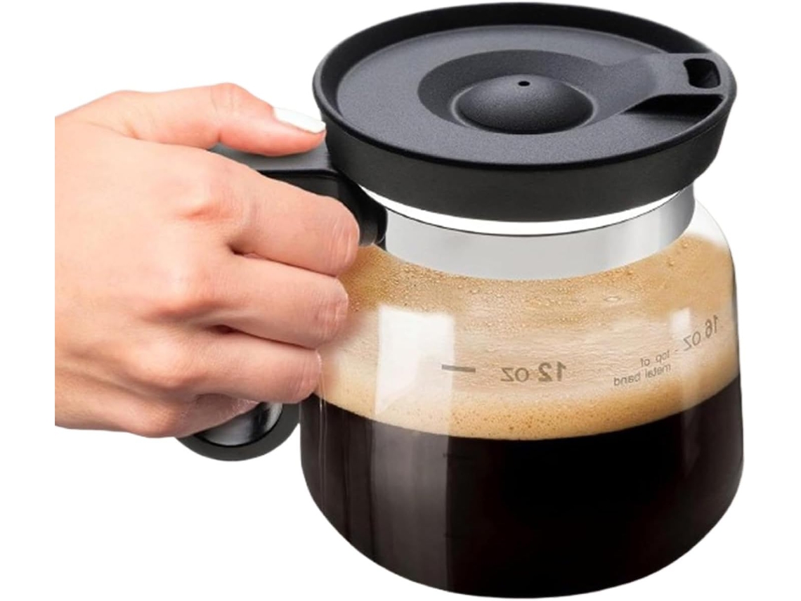 Mini Cafeteira De Vidro - Pode Ser Lavada Na Lava-louças - 500 Ml - Com Alça E