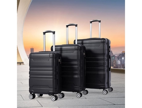 Conjunto De 3 Malas Dreammespace M L Xl Casco Rígido Abs Fecho Tsa Rodas 360°