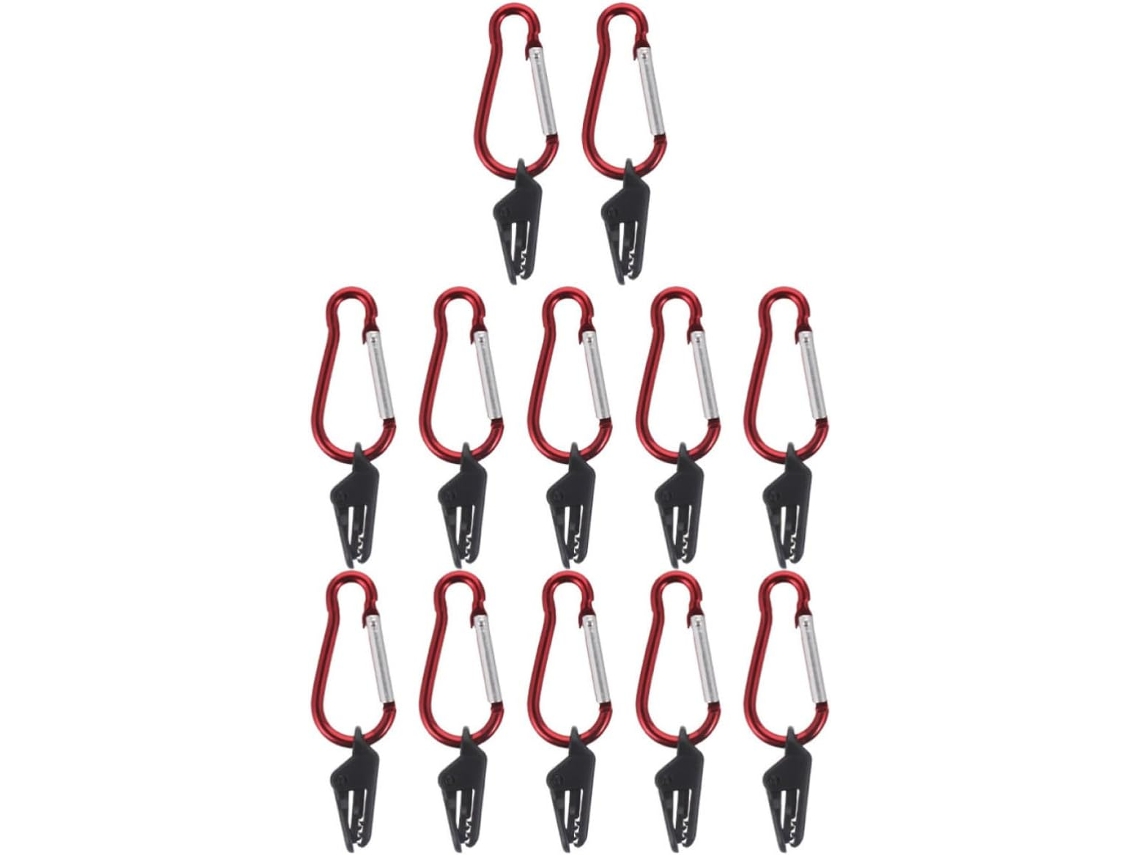 Conjunto Pretyzoom com 12 clipes resistentes ao vento para lona de proteção solar, clipes de alumínio e plástico para