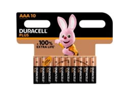 DURACELL Plus Aaa Micro Lr03 Mn2400 Pacote com 12 Blisters de 10 Baterias