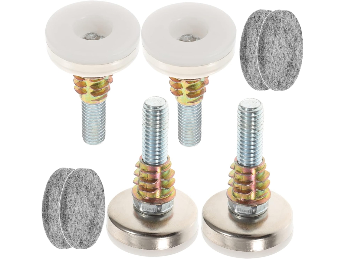 Conjunto De 4 Niveladores Móveis Ajustáveis E Resistentes Popetpop Para Pés Mesa, Cadeiras, Armários E Sofás