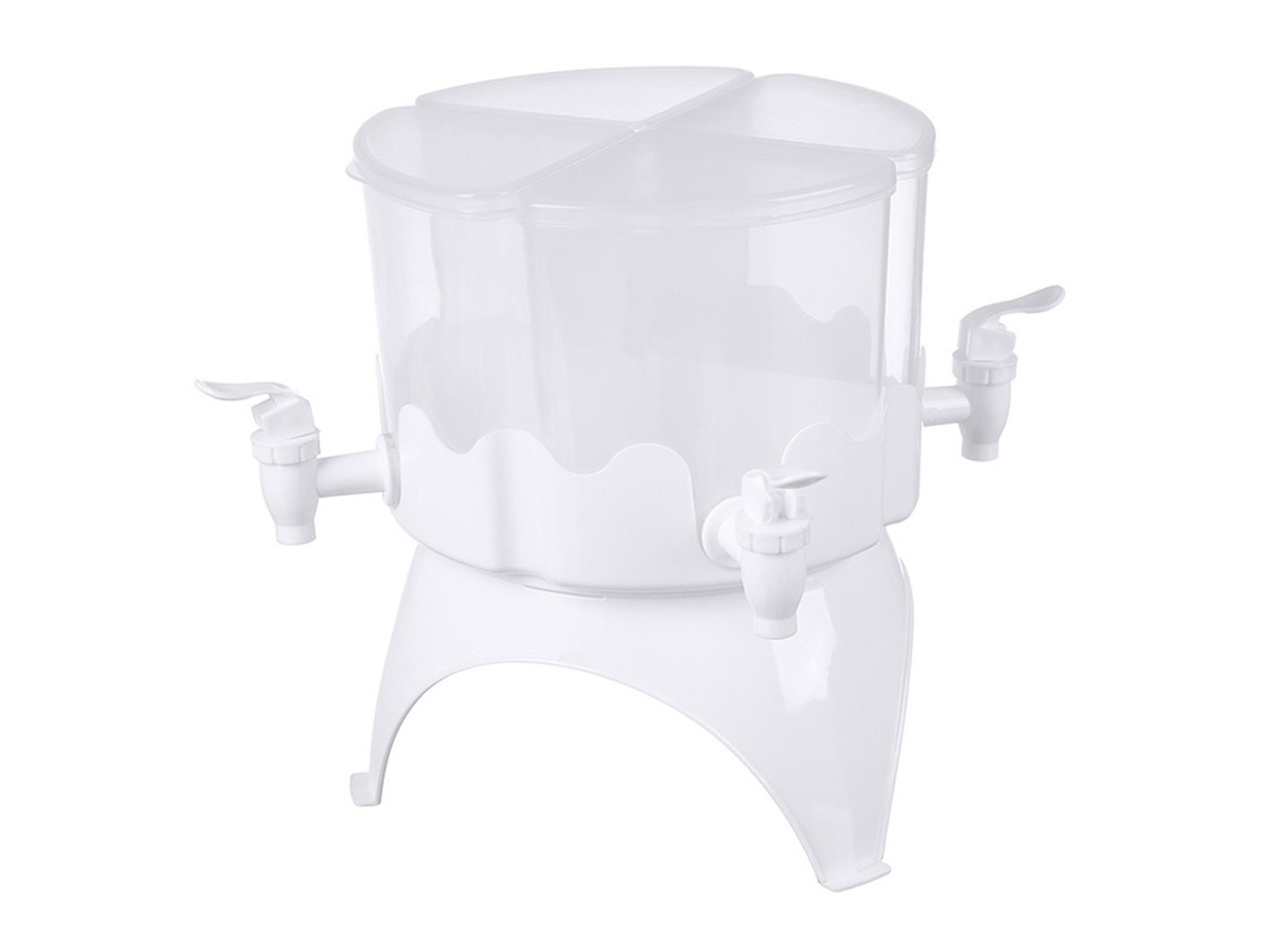 Dispenser Bebidas 4 Compartimentos 4l Rotativo