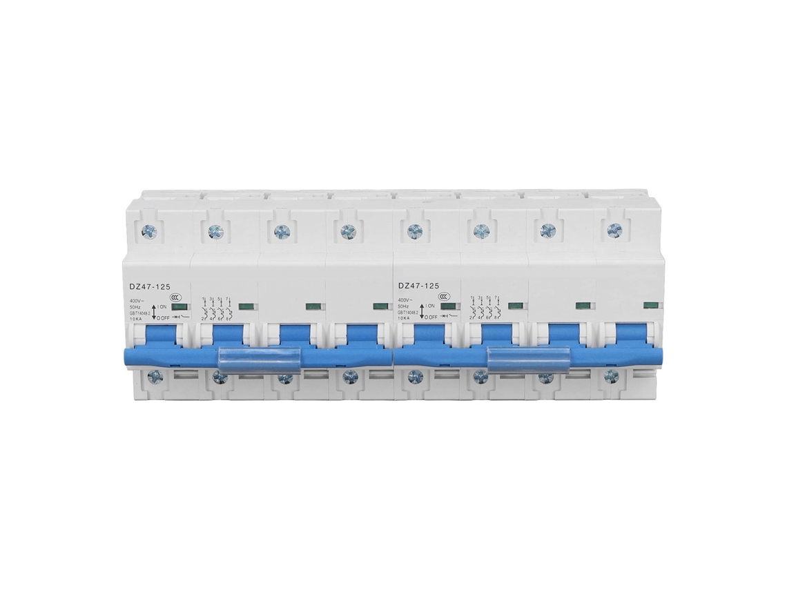 Interruptor de interbloqueio de potência duplo manual 4p+4p 10ka 100a ac400v | S/MARCA