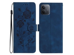 Capa De Celular Em Couro Com Estampa De Rosas Em Relevo Para Redmi 15c 5g/4g Eu 173mm/poco C85 5g