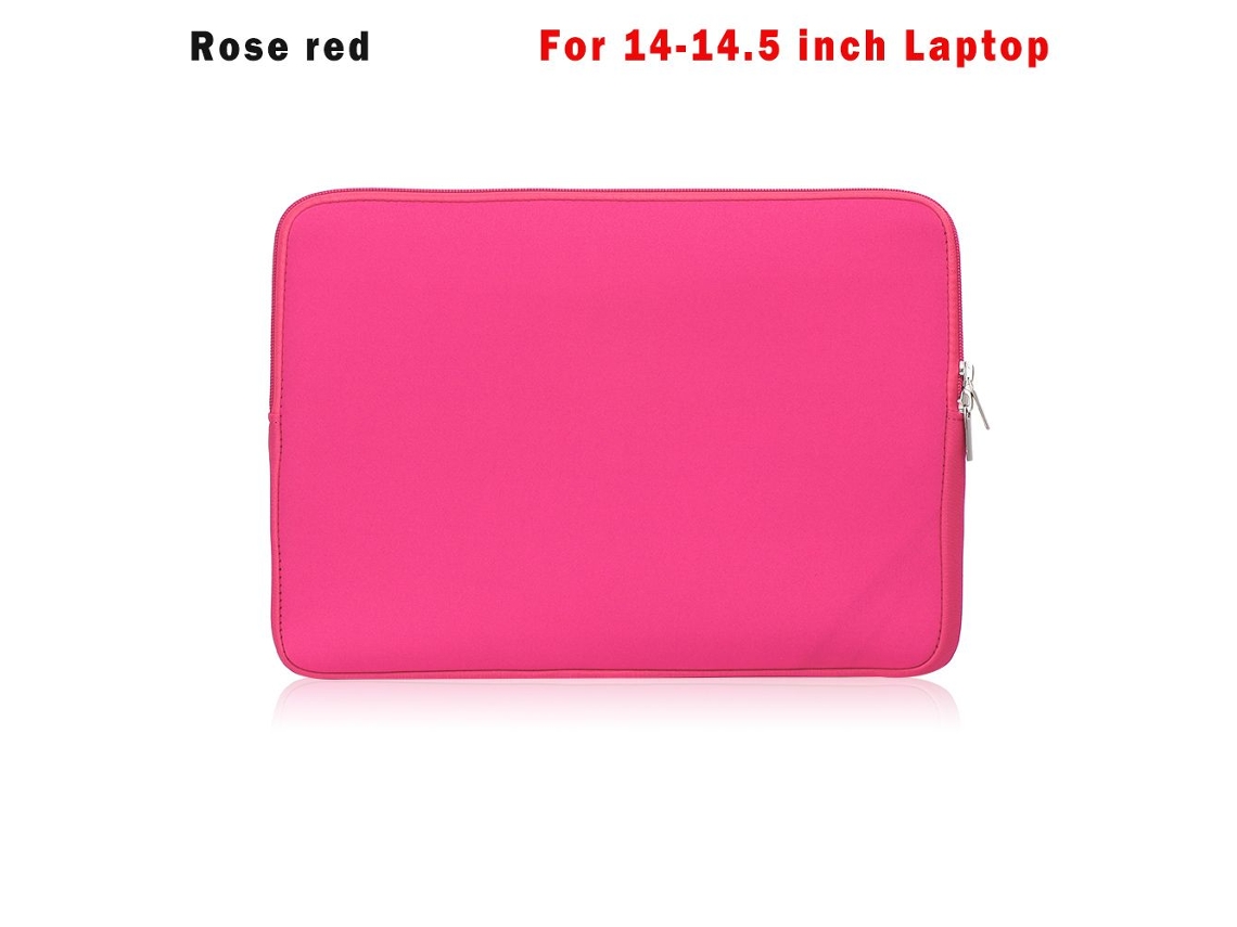 Bolsa para laptop Aquaforge rosa e vermelha de 14 e 14,5 polegadas