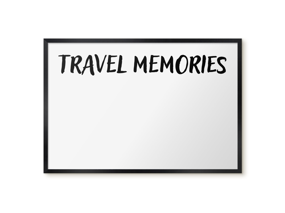 Magnetic Glass Board Travel Memories For The Hall Espelharte (60x40 Cm)