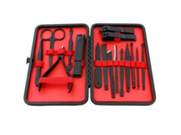 Conjunto de Manicure Vermelho 16 Peças