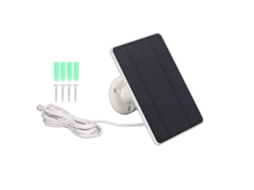 Carregador de bateria para painel solar Micro USB de 4 W para câmeras de segurança externas e eletrodomésticos.