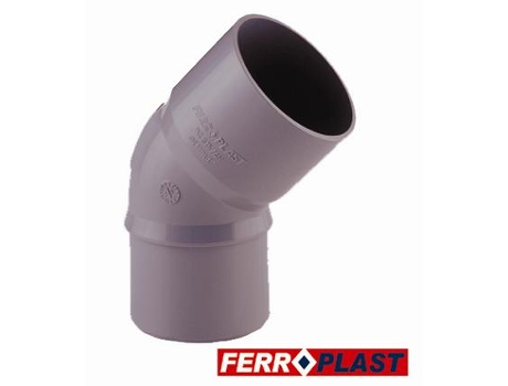 Cotovelo de Pvc Cinzento M-H 45º 110 Mm 205007 FERROPLAST