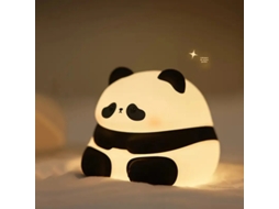 Luminária noturna de silicone com LED e sensor de toque (flor de panda)