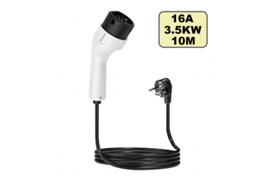 Carregador Portátil Carro Elétrico Tipo 2, 3.5kw 16a Monofásico, Ficha Schuko, Cabo 10m SZSMART