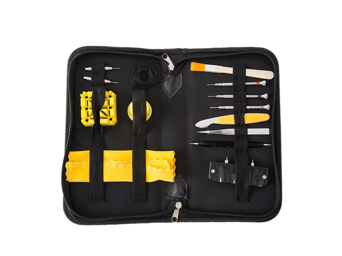 Kit De Ferramentas Para Reparar Relógios Portáteis Com 33 Peças, Incluindo Aberturas De Carcaça E Parafusos