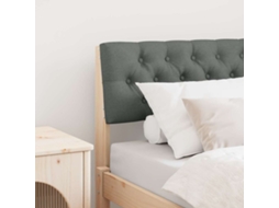 Vidaxl Cabeceira Estofada Cinza Escuro 80 Cm