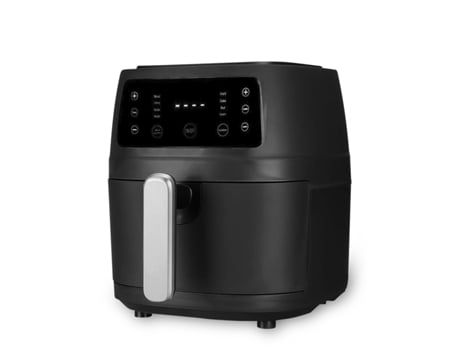 Fritadeira A Ar 8l, 1400w. Painel Sensível Ao Toque, 6 Programas De Cozimento E Modos Manuais, Grade Antiaderente. Dam