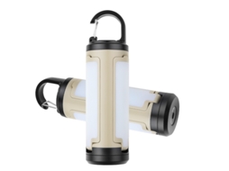 Lâmpada de Camping Multifuncional Dobrável com 3 Lâminas Led para Barraca Ao Ar Livre Gancho Pendurar AQUAFORGE