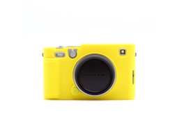 Capa para Fujifilm X e5 Acessórios de Silicone para Câmera com Estampa de Lichia CUICH (amarelo)