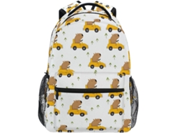 Mochila Infantil Mnsruu Com Estampa Capivara, Ideal Para Meninos Meninas, Tamanho Grande, Perfeita O Ensino