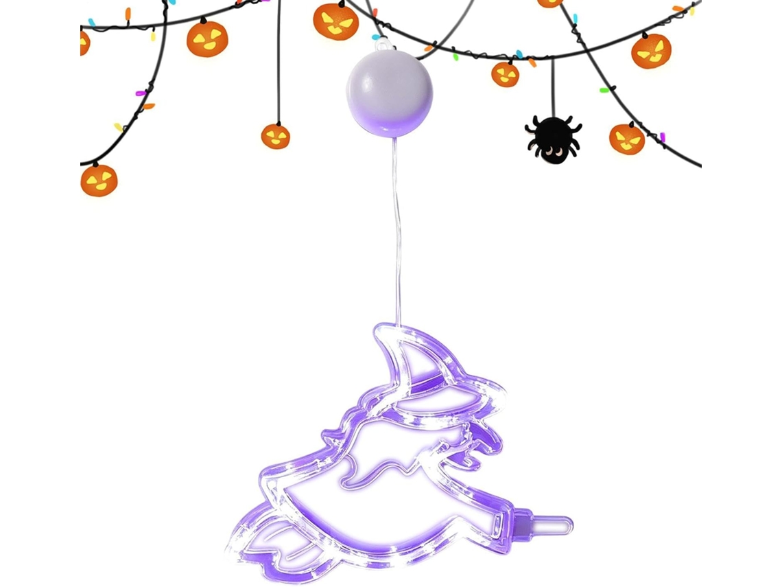 Para Janelas Led Internas De Halloween, Pilha Aa