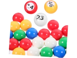 50 Bolas Numeradas Para Loterias E Sorteios, Bolas Coloridas Para Festas