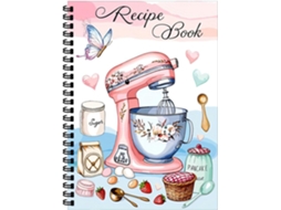 De Familiares Com 100 Folhas, Caderno De Receitas Em Branco, De Espiral Em Para Anotações Manuscritas