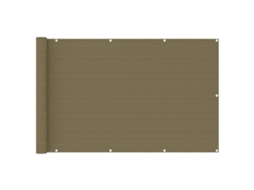 Balcony Screen, Balcony Screens Vidaxl Cinzento-acastanhado Tecido (120 X 400 Cm)
