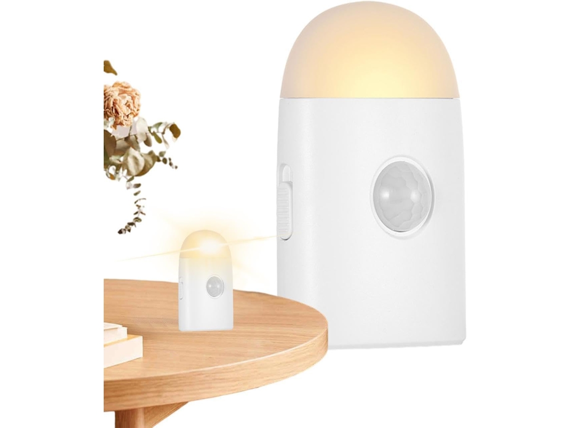 Luz Noturna Led A Bateria Com Sensor De Movimento, Para Interiores.