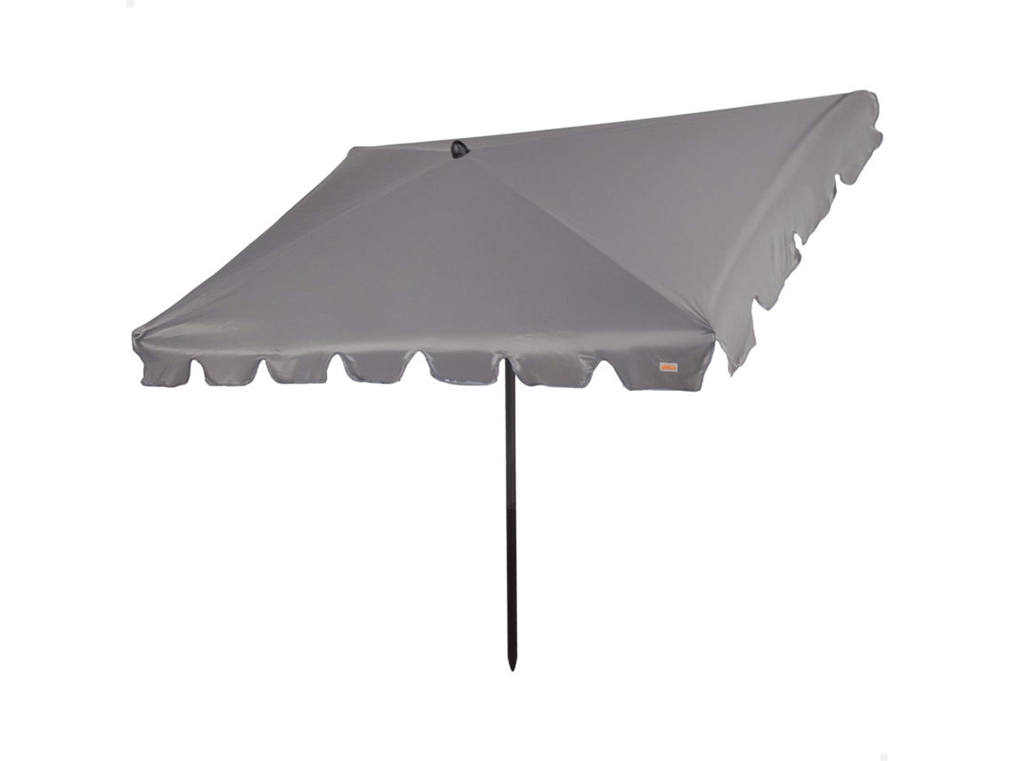 Guarda sol Retangular AKTIVE com Proteção Solar, 200x125 Cm, Guarda sol para Varanda e Terraço, com Mastro Inclinável, Proteção Uv50