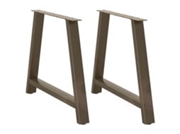 Vidaxl Pés De Mesa De Jantar Em Formato A, 2 Peças, 90x (72-73) Cm, Aço