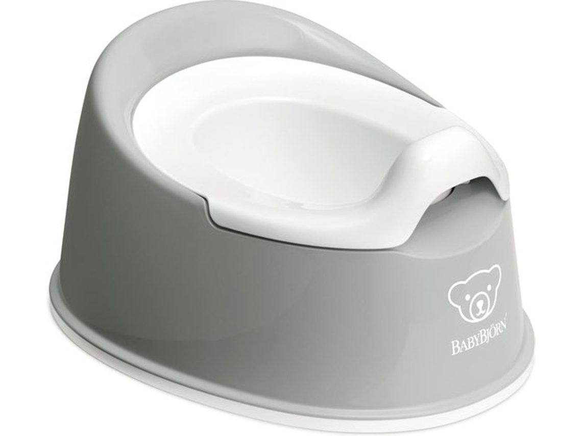 Pote de Xixi BABYBJÖRN Cinza e Branco Brilhante