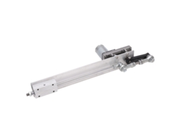 Atuador linear elétrico (força 1500 N, curso 200 mm)