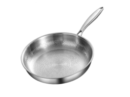 Panela De Fritar De Titânio Antiaderente Sem Metais Pesados Leve E Durável 26cm Ou 28cm 28cm