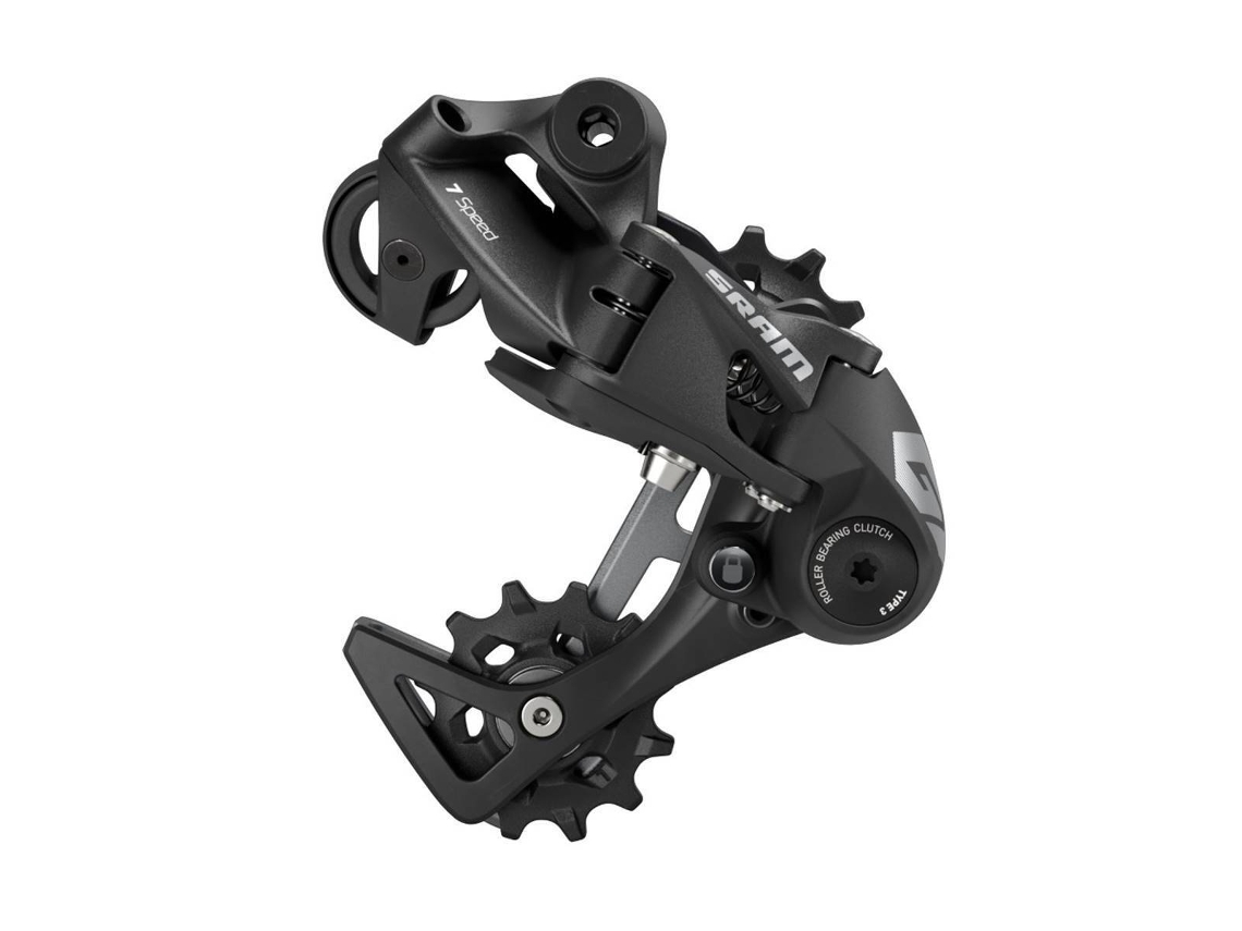 Descarrilador Traseiro de Bicicleta de Montanha Gx Dh 1X7Spd X-Horizon Medium Cage Blk SRAM