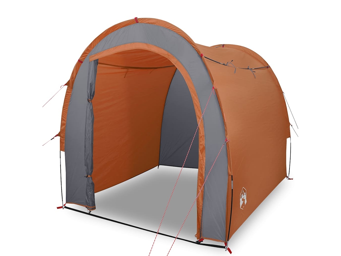 Tenda de arrumação VIDAXL tafetá 185T cinza e laranja