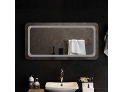 Vidaxl Espelho De Banheiro Led Com Espelho Transparente 100 X 50 Cm